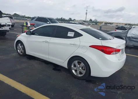 2013 Hyundai Elantra Gls from USA, damaged, VIN 5NPDH4AE4DH453798